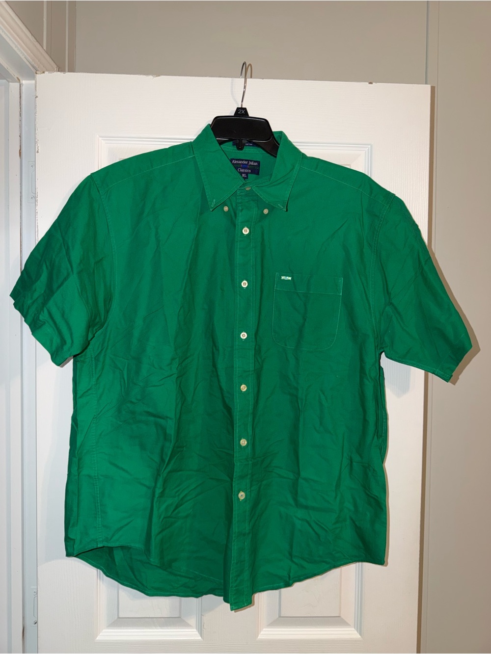 VTG 90s Alexander Julian Green Button Down Shirt XL Y2K